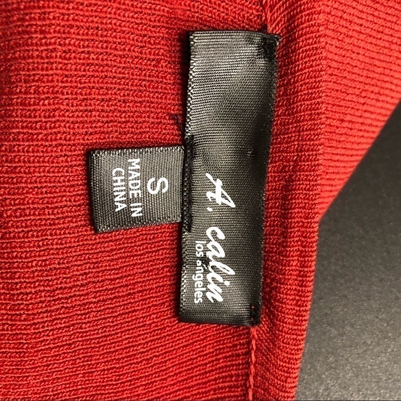 NWOT A. Calin Burnt Orange Shirt Size S - Picture 4 of 6